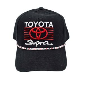 Toyota Supra JDM Racing Rope Snapback Hat Cap Black‎ Red White Brand New OSFA